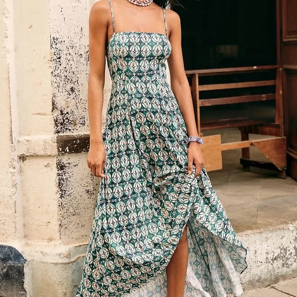 Free People Dresses & Skirts - Free People Milana Midi Dress Green XS
